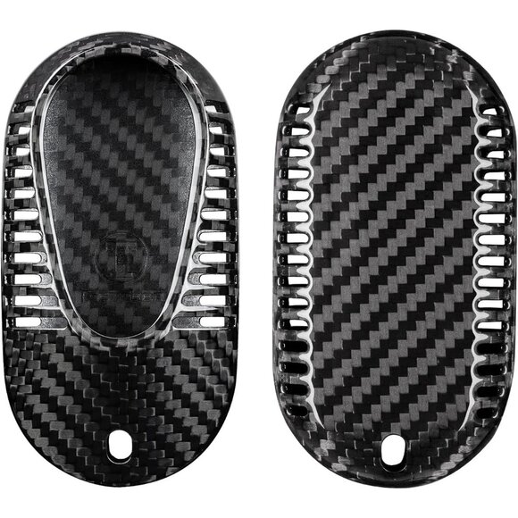 Mercedes-Benz Carbon Fiber Key Fob Cover Fits S, C, G, EQS, EQE 2020-2024 Models - Picture 7 of 7